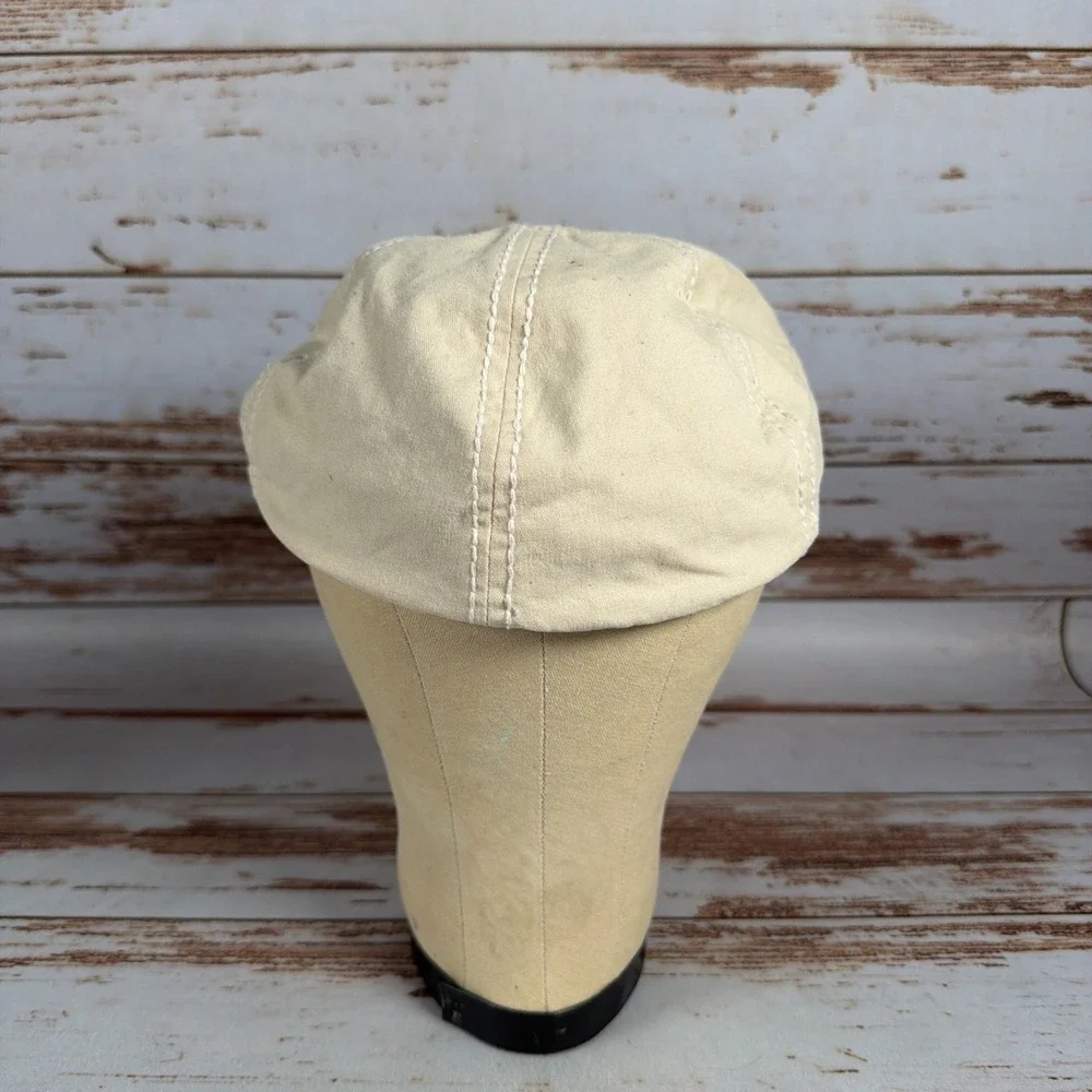 Tommy Bahama 100% Cotton Newsboy Hat Khaki L XL Used